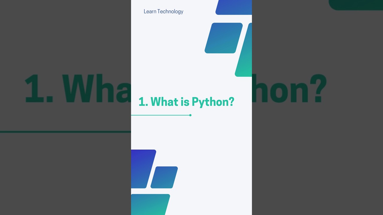What is Python? | New series | Python interview questions | #pythontutorial #interview #learnpython