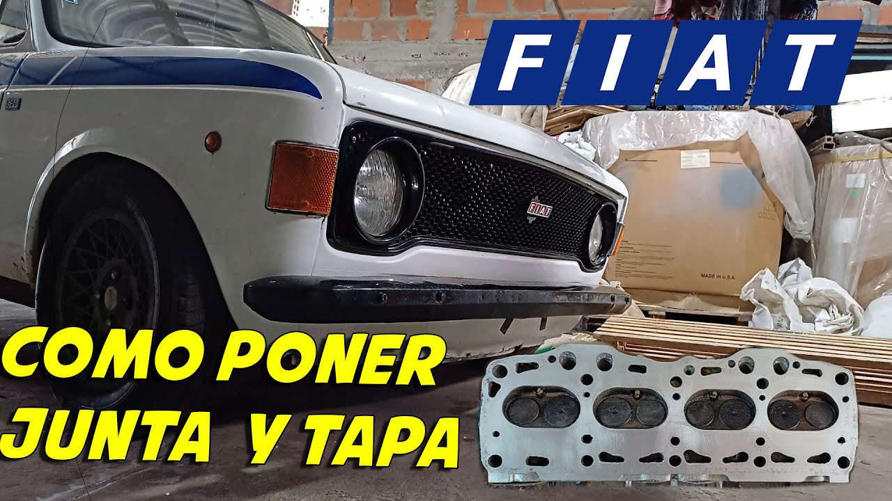 Armar  tapa de cilindro en fiat |Puesta a punto de distribucion  | junta saplada ?| fiat 128