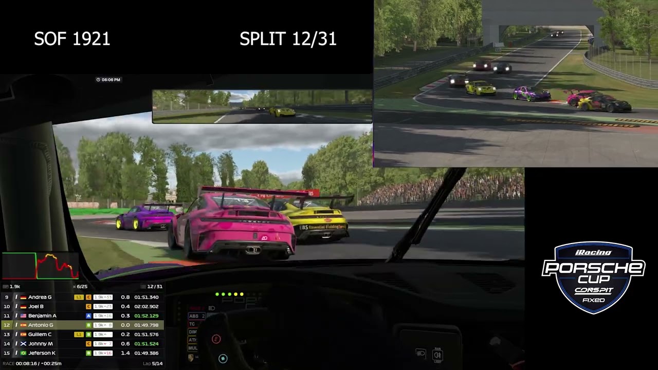 iRacing 2026 Season 1 Week 7 - Monza / Porsche cup. 