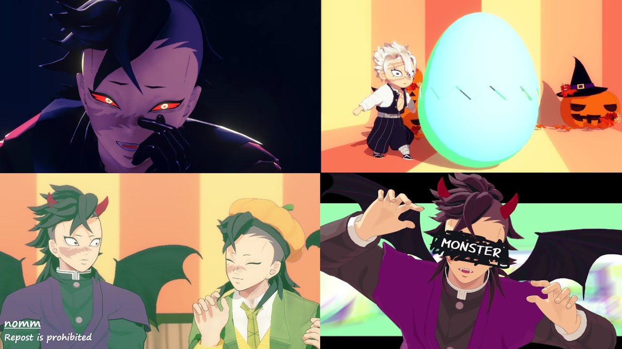 【鬼滅のMMD】ハロウィン玄弥詰め合わせ