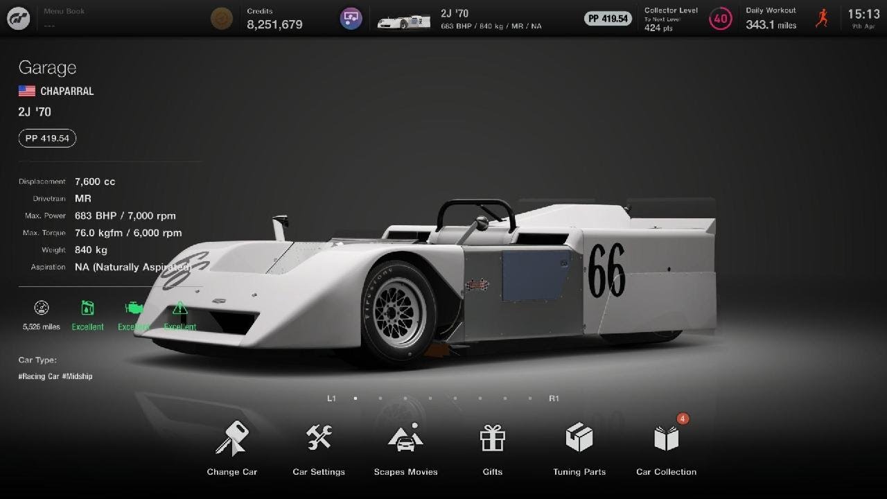 How to beat Alsace Enduro in GT7, 419PP Chaparral 2J , The Human Comedy, PS4 & PS5