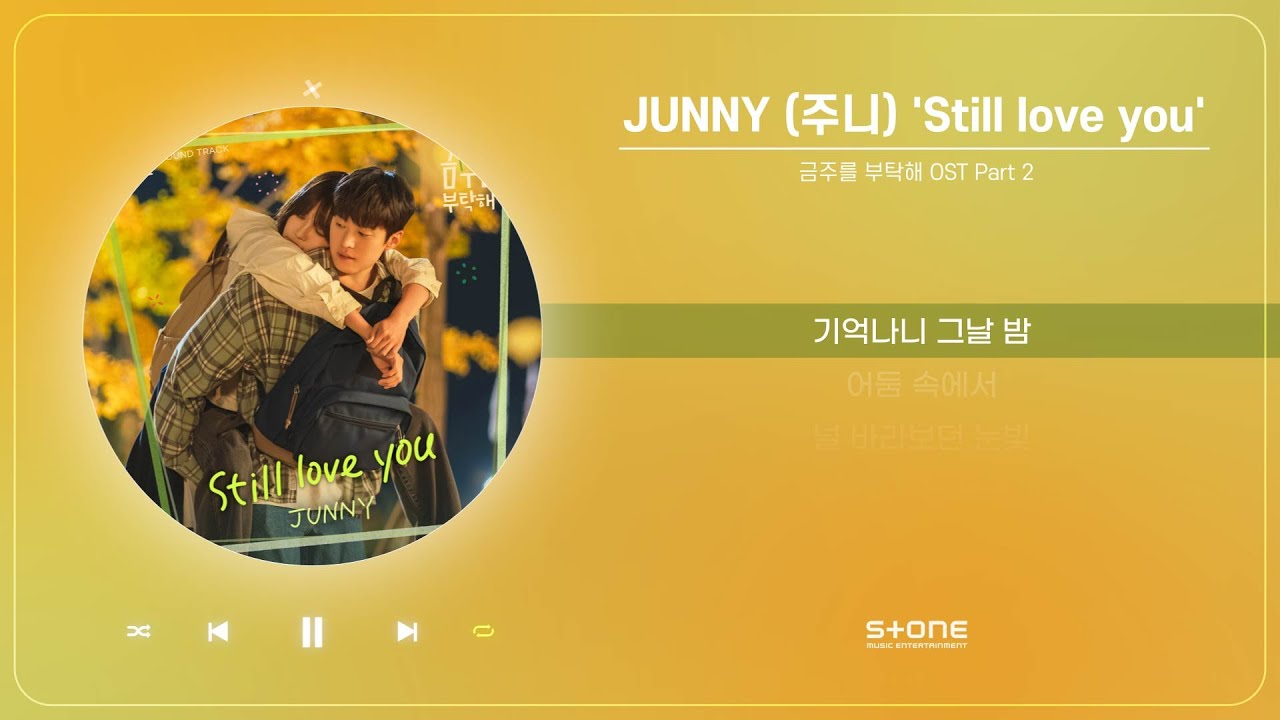 JUNNY (주니) - Still love you (금주를 부탁해 OST Part 2) (1 HOUR LOOP)｜리릭, 가사,  Lyric｜Stone Music Playlist