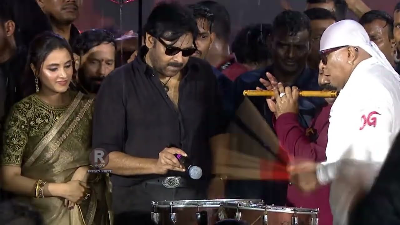 Pawan Kalyan sing a song at OG Event | OG Live Program | Pawan Kalyan | Sujeeth | SS Thaman