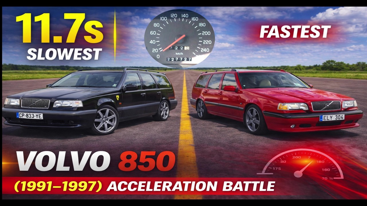 Volvo 850 (1991&ndash;1997) &mdash; All Engines Acceleration Battle