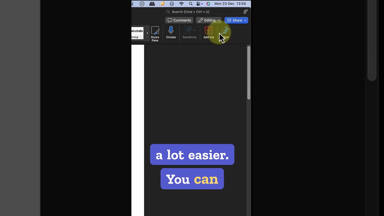 Microsoft Word & The Amazing Editor Tool!