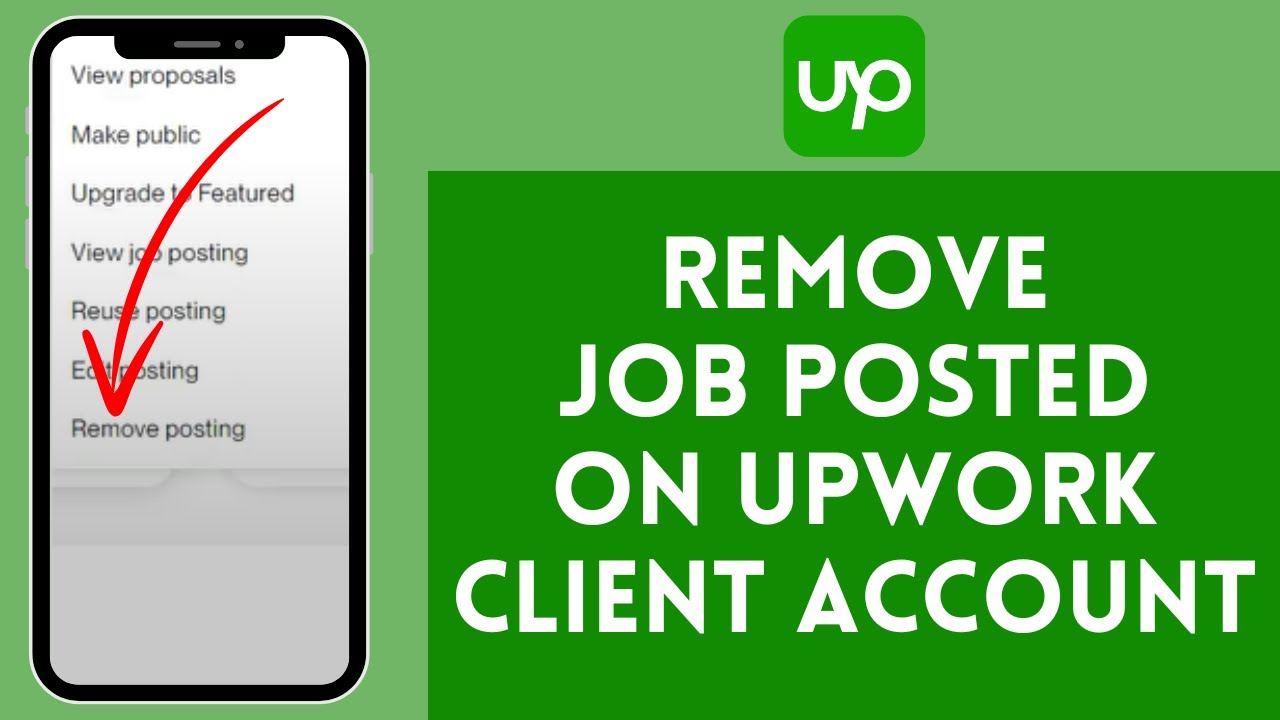 How to Remove Job Posted on Upwork Client Account (2024)