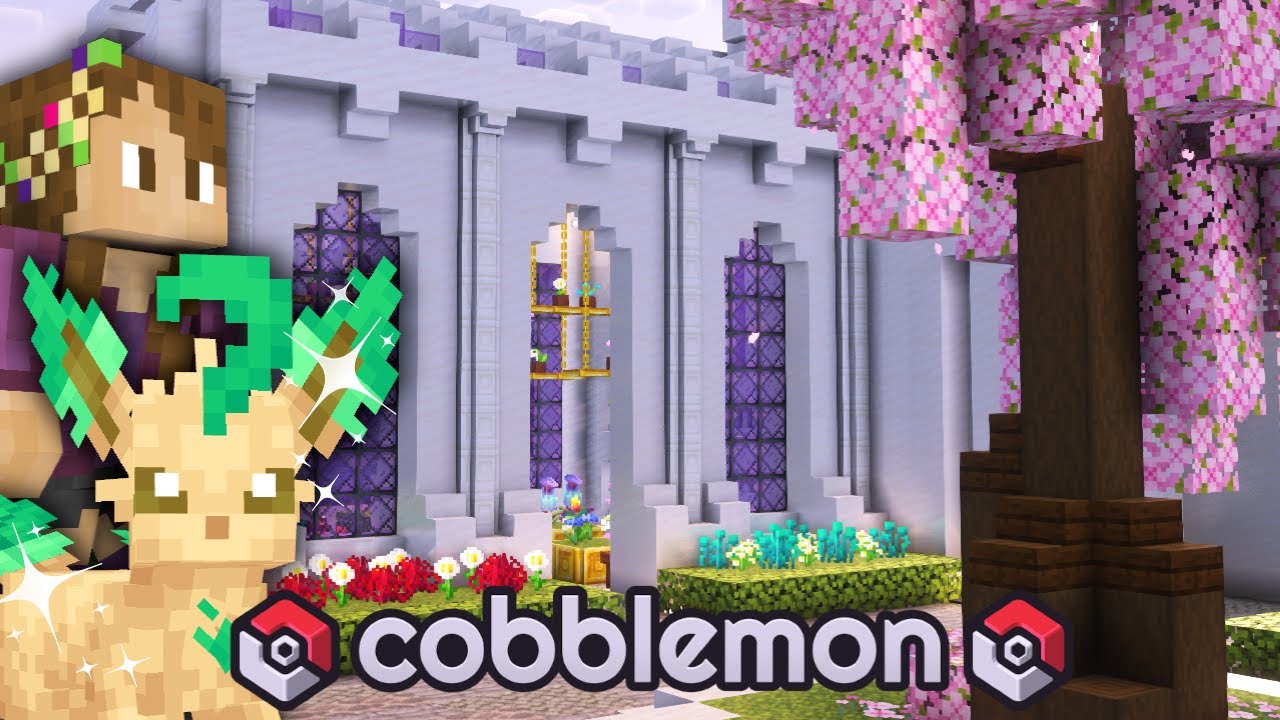 My SHINY Leafeon Needed A Sanctuary...(so I grew him a greenhouse) || Cobblemon