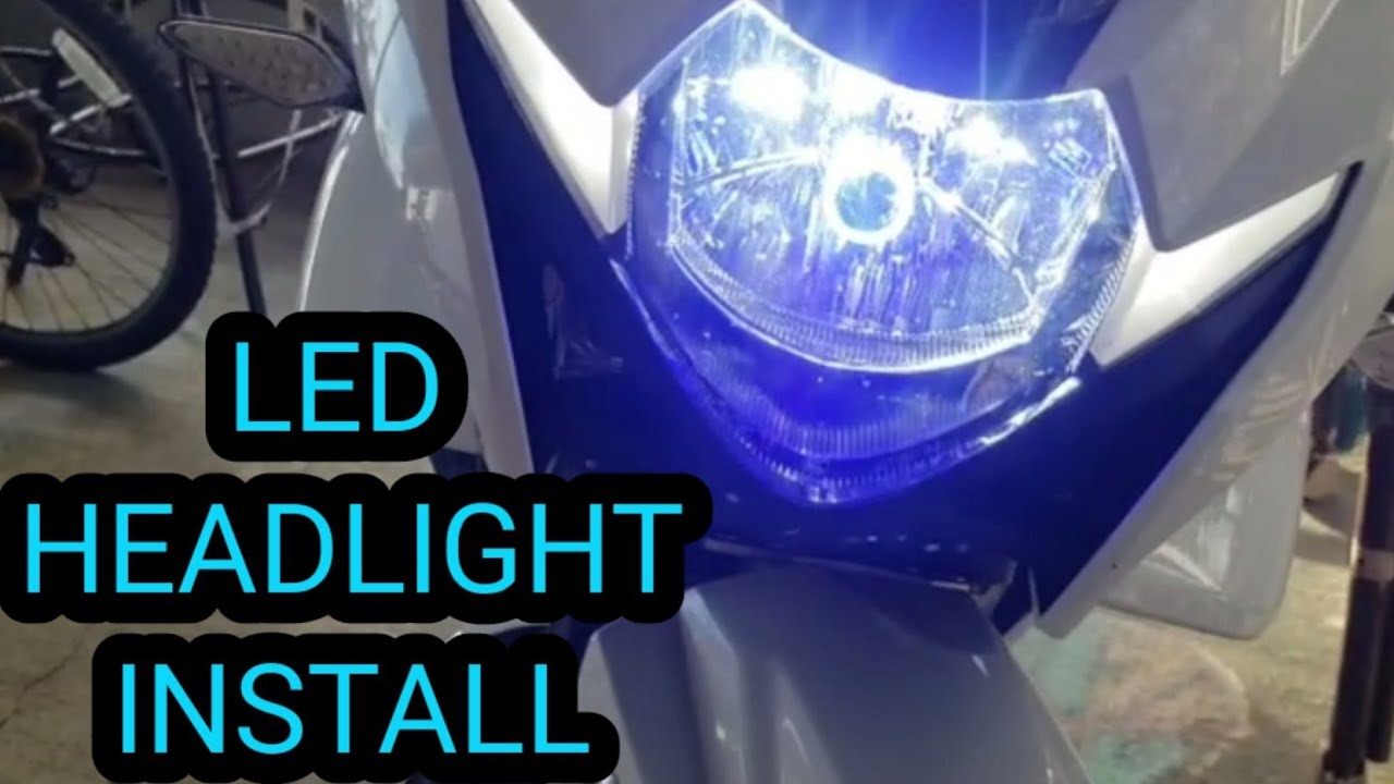 GSX250R | LED HEADLIGHT INSTALL | GRIP CUSHION INSTALL | HEADLIGHT RECALL