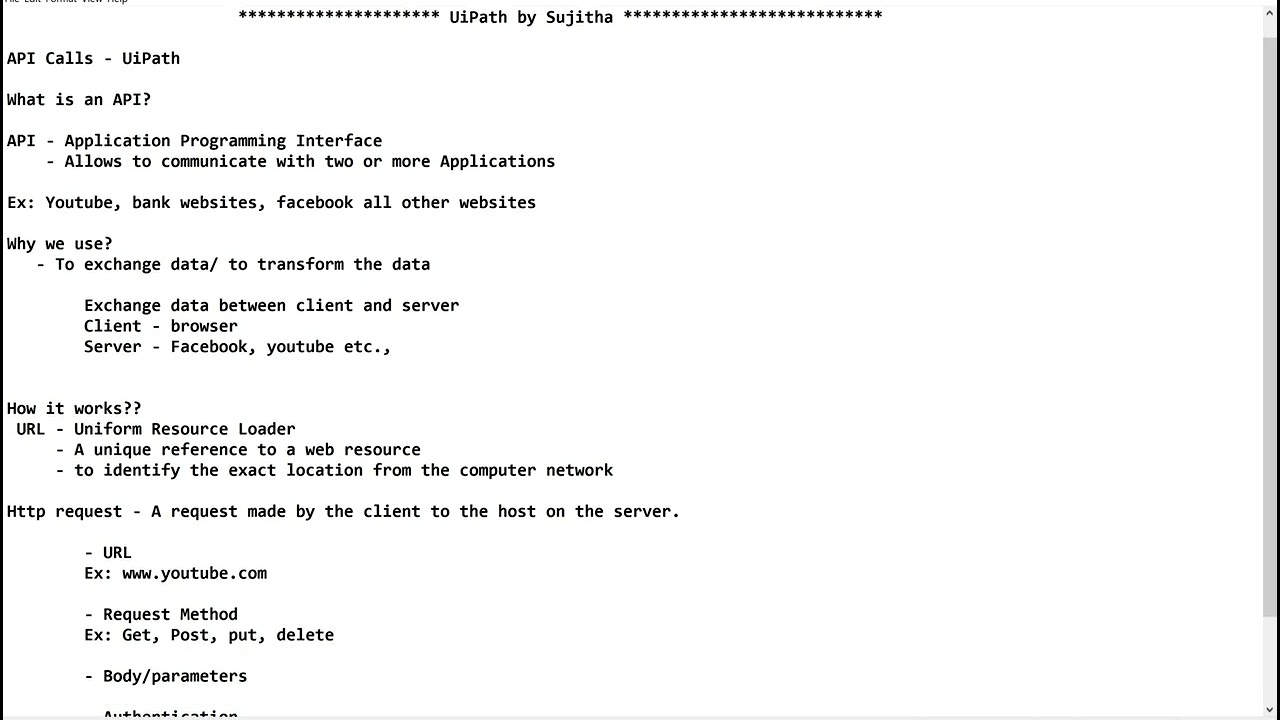 API Calls - UiPath | Basics for beginners | HTTP Request | HTTP Response | URL | Web Automation