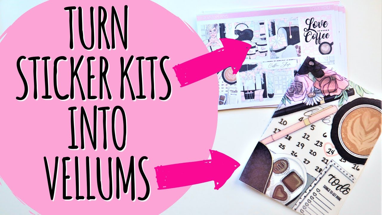 DIY: Create Planner Vellum Tip In's from Planner Sticker Kits