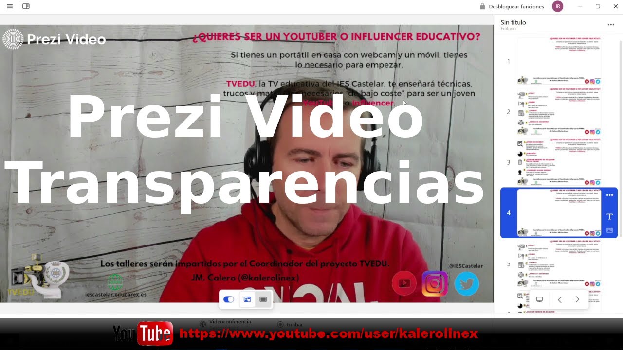 AULAINV08: Presentaciones de aula con PREZI VIDEO y fondos TRANSPARENTES.