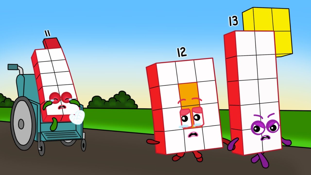 A difficult choice for Numberblocks 12 - Numberblocks fanmade coloring story