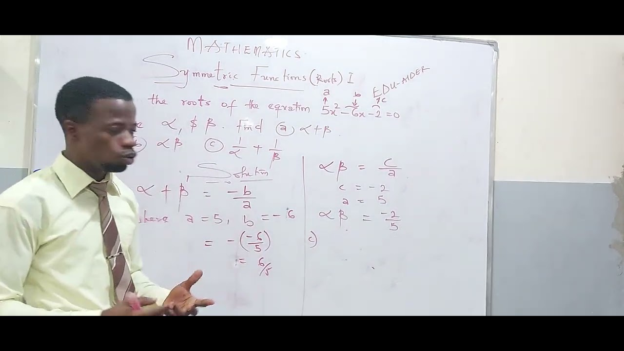 SYMMETRIC ROOTS I