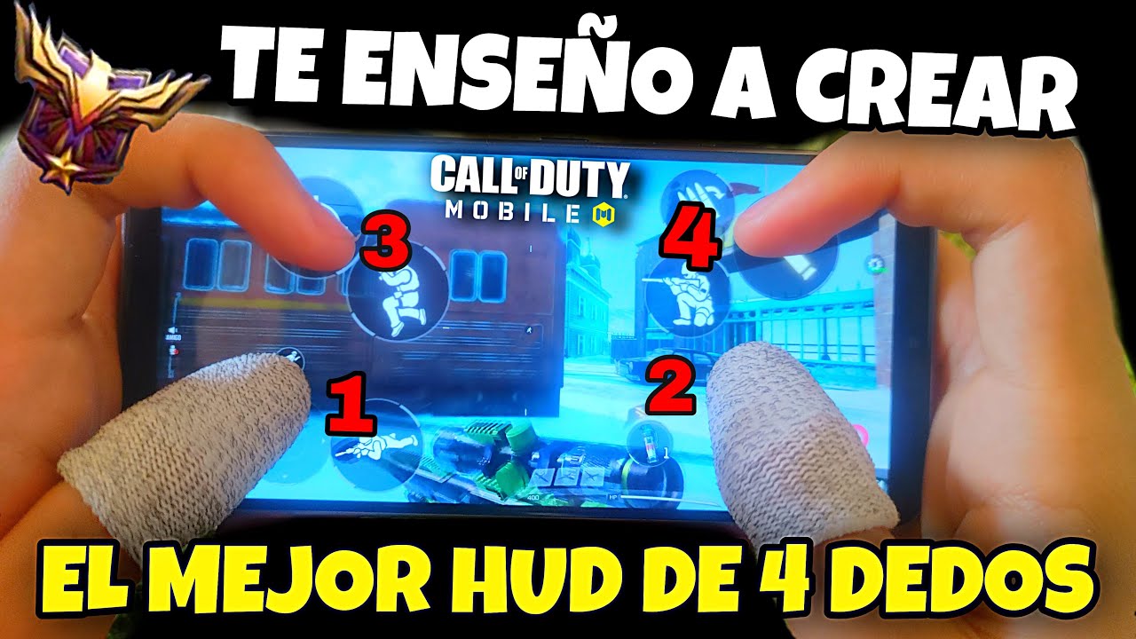 TE ENSEÑO A CREAR EL MEJOR HUD DE 4 DEDOS (EXPLICACION DETALLADA Y HANDCAM) COD MOBILE