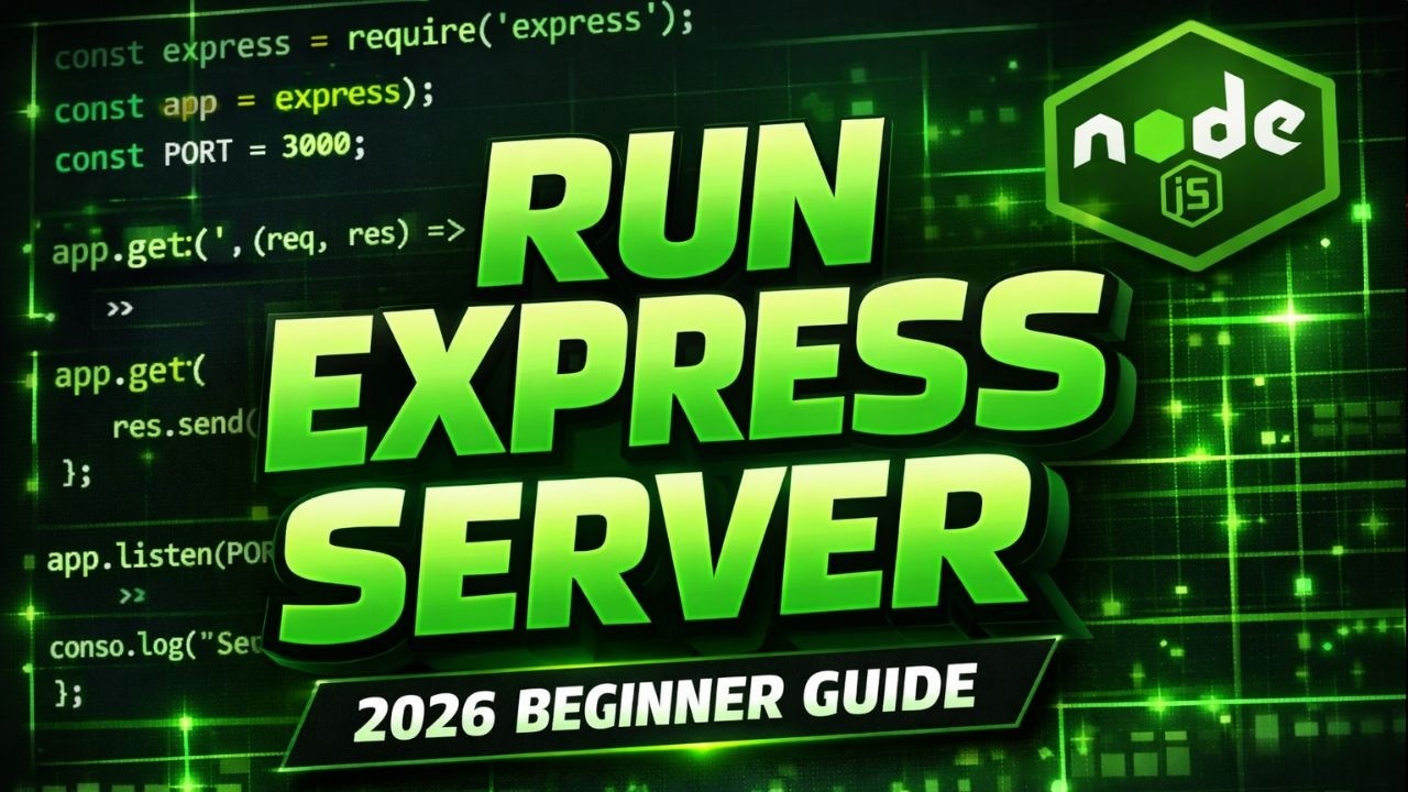 Как запустить сервер Nodejs Express (2026)