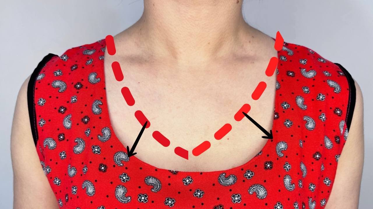 How to neatly Reduce a Wide Neckline? ✅ Sewing Hacks for Loose Necklines 🤩