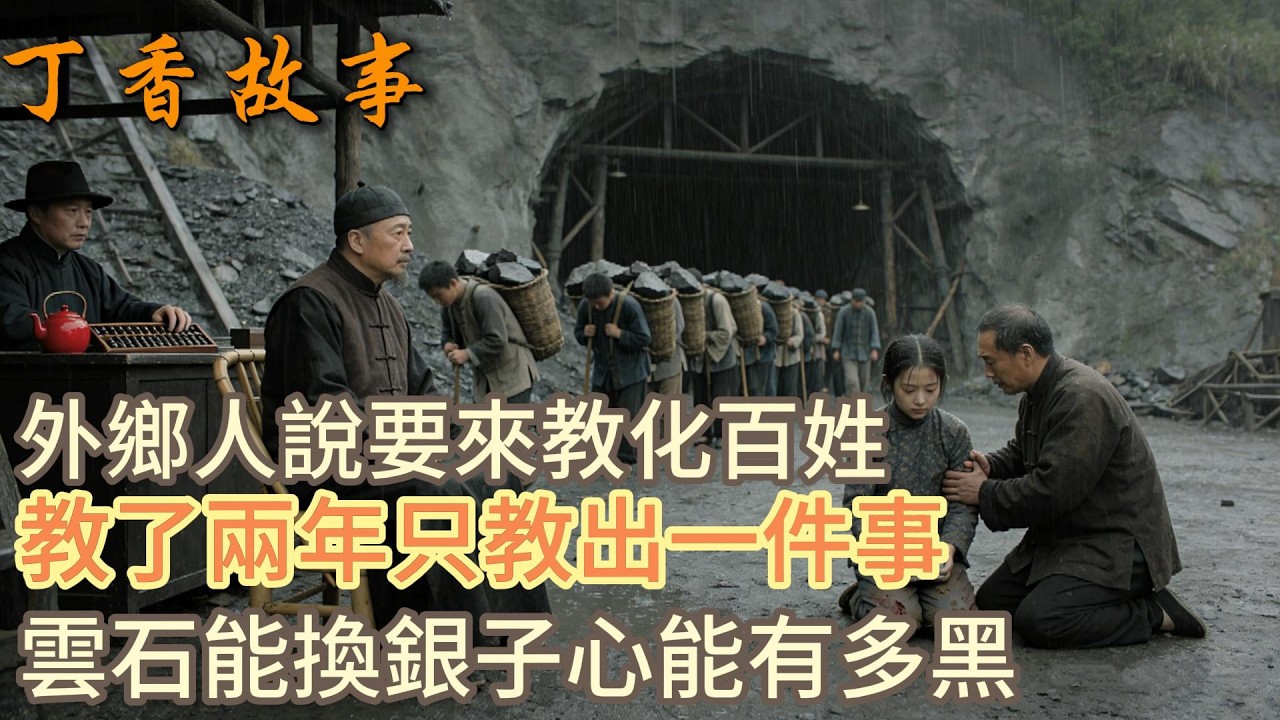 兩個外鄉人說要來教化百姓教了，兩年只教出一件事，雲石能換銀子心能有多黑|民間故事|丁香故事