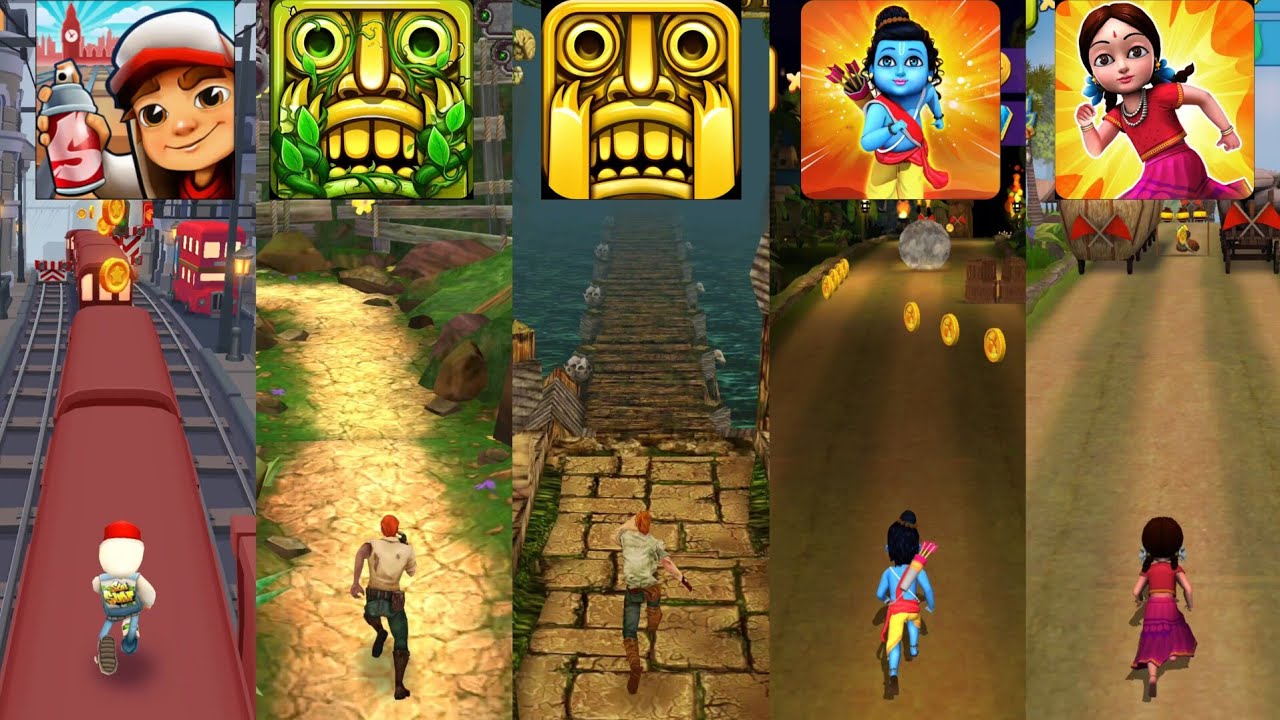 Subway Surfers 🆚 Temple Run 2 🆚 Temple Run 🆚 Little Ram 🆚 Little Radha