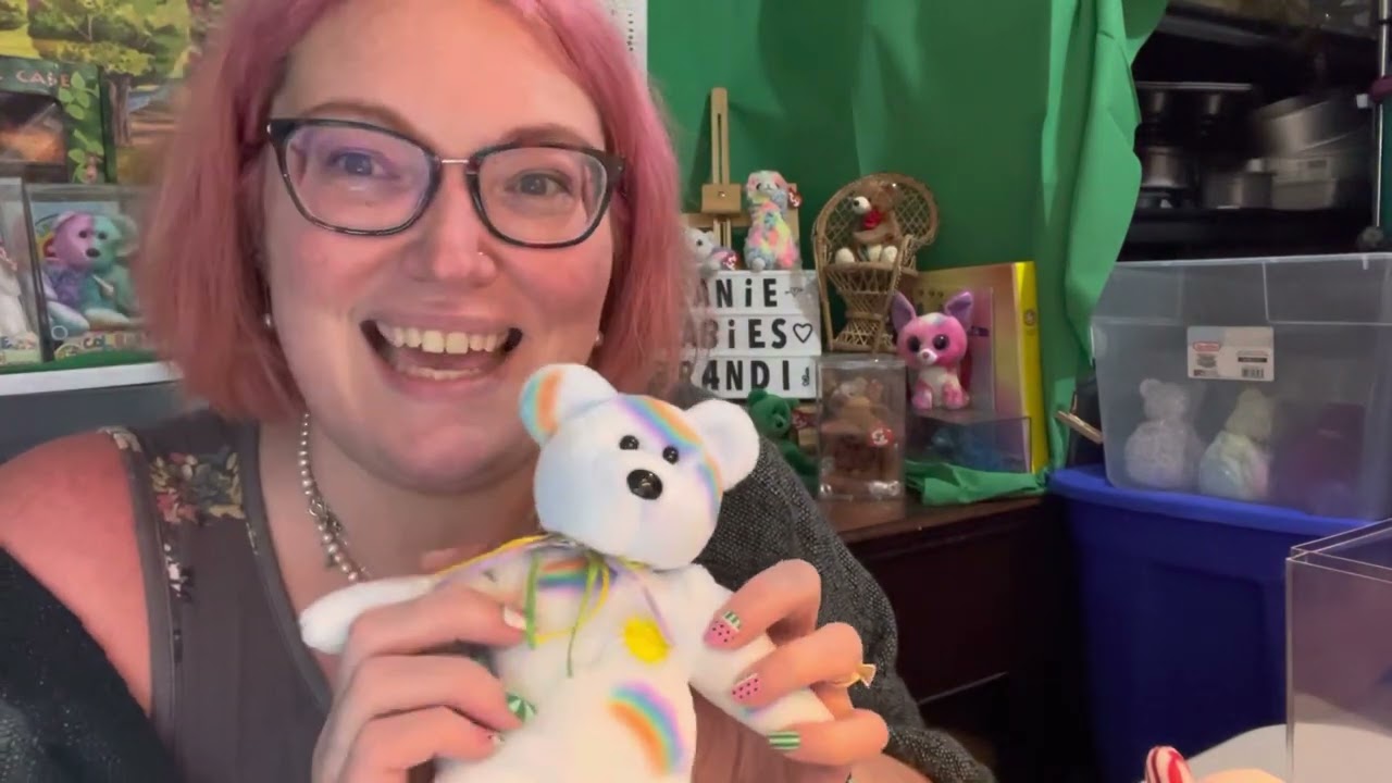 🧸Retagging Beanie Babies ❤️ hangout with Brandi & chat #beaniebabies