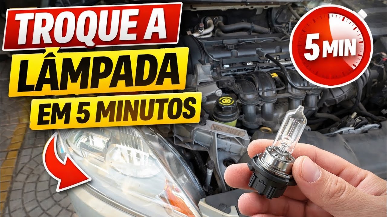 Como trocar a lâmpada do farol do Focus em menos de 5 minutos
