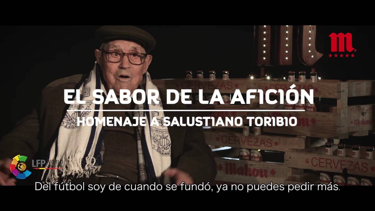 Homenaje del Club Deportivo Leganés a Salustiano Toribio