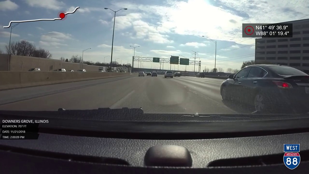 Reagan Memorial Tollway Westbound (I-88/IL Route 56 WB), I-290 to Sugar Grove, IL | VirtualRoad