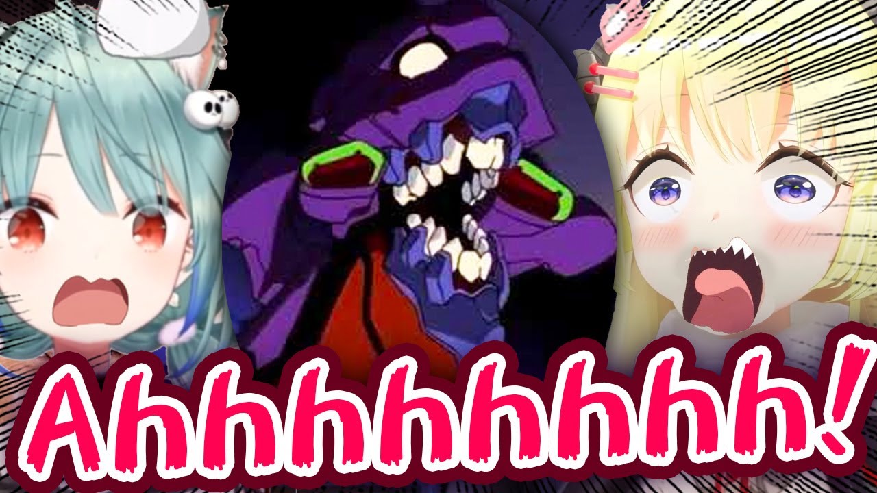 Rushia's Eva Unit 01 Scream Makes Watame Freak Out and Scream In Horror 【ENG Sub/Hololive】