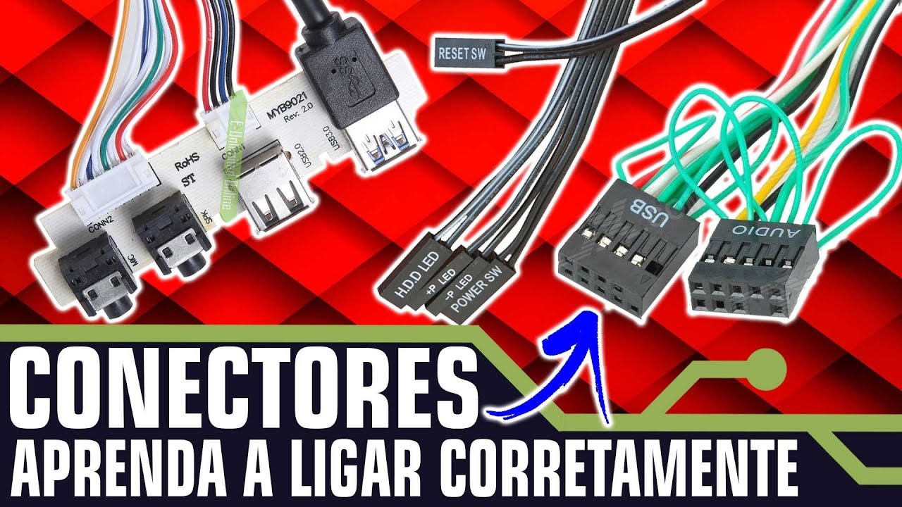 COMO CONECTAR OS CABOS DO PAINEL FRONTAL DO PC