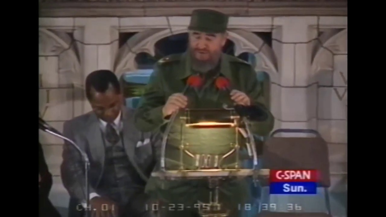 Fidel Castro Speech in Harlem (1995)