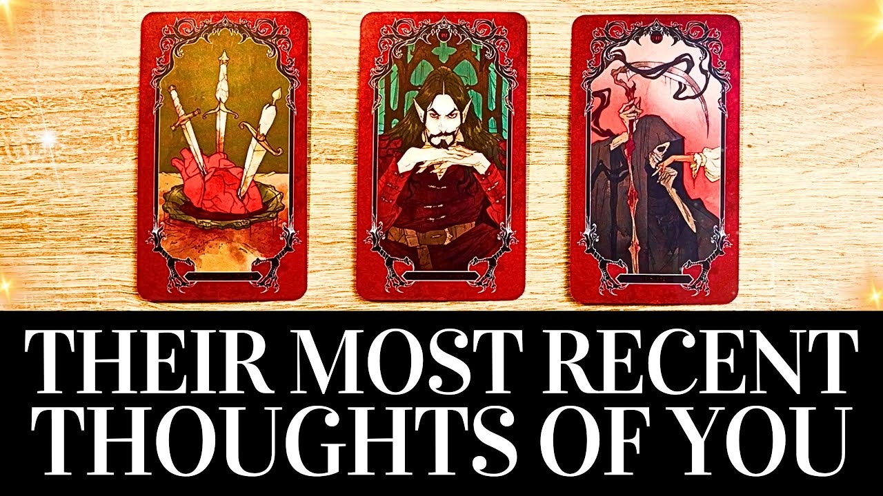 PICK A CARD 🥰🔮THEIR THOUGHTS OF YOU RECENTLY 🔮🥰 What Is On Their Mind? ❤️ Love Tarot Reading