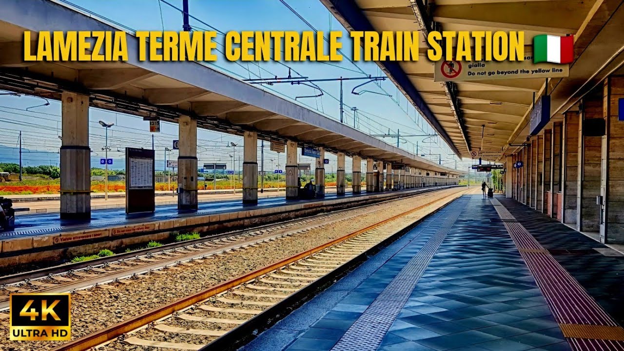 Italy 🇮🇹 Lamezia Terme Centrale Train Station Walkthrough (4K)
