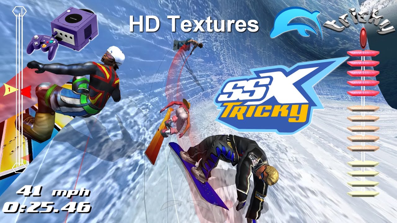 SSX Tricky HD ~High Resolution Textures | Wii Dolphin | Wii Emulator 4K 60FPS PC Emulation