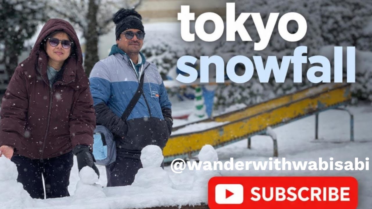 Chasing snowfall in the heart of Tokyo 🌨️🏙️#TokyoLife #SnowInTokyo #JapanTrip 