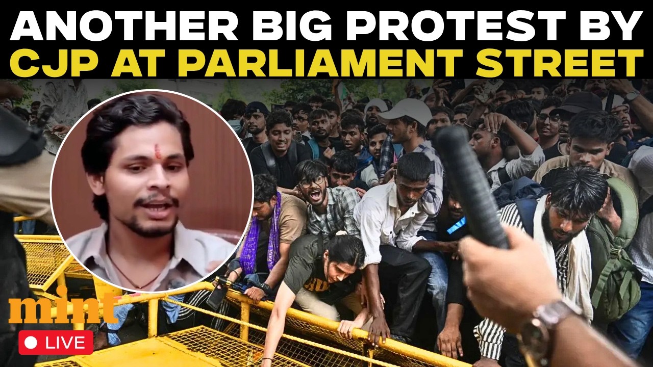 CJP March LIVE | CJP Protest Against Swatantra Bhardwaj LIVE | Parliament Street LIVE | Nishu Azaad