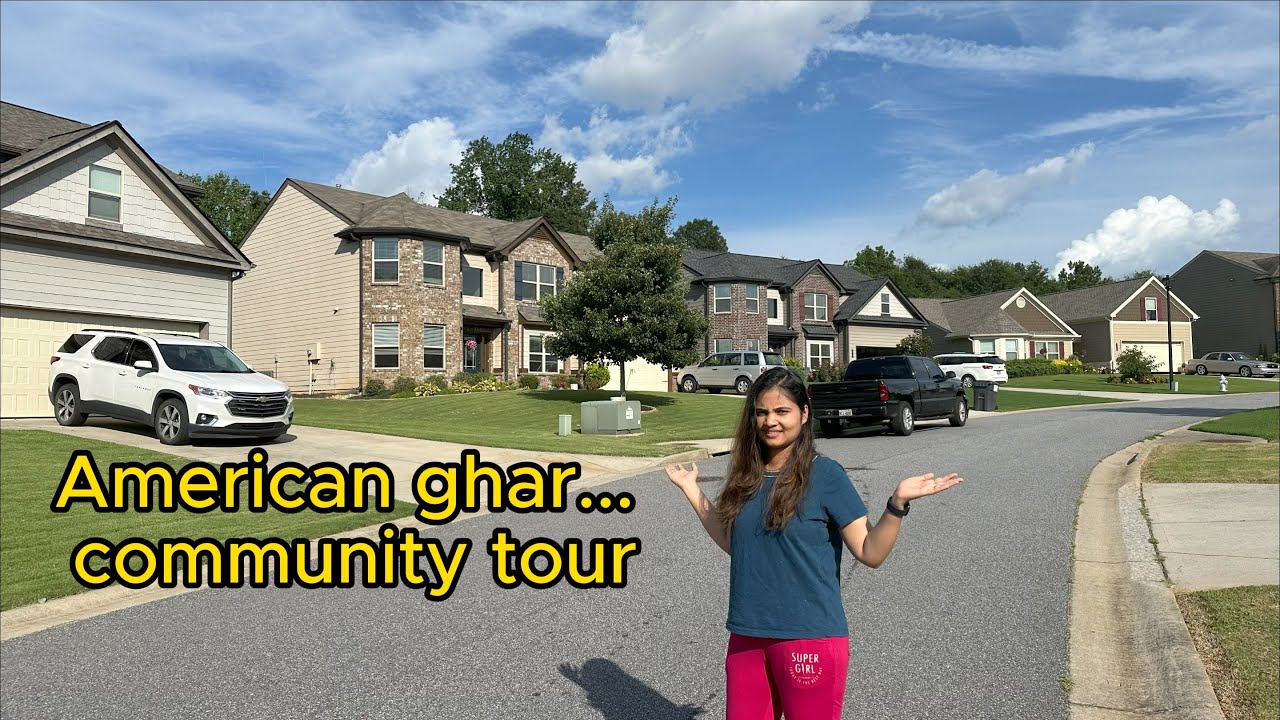 Hamara community tour | अमेरिकन घर और  हमारा community tour | Indian in USA
