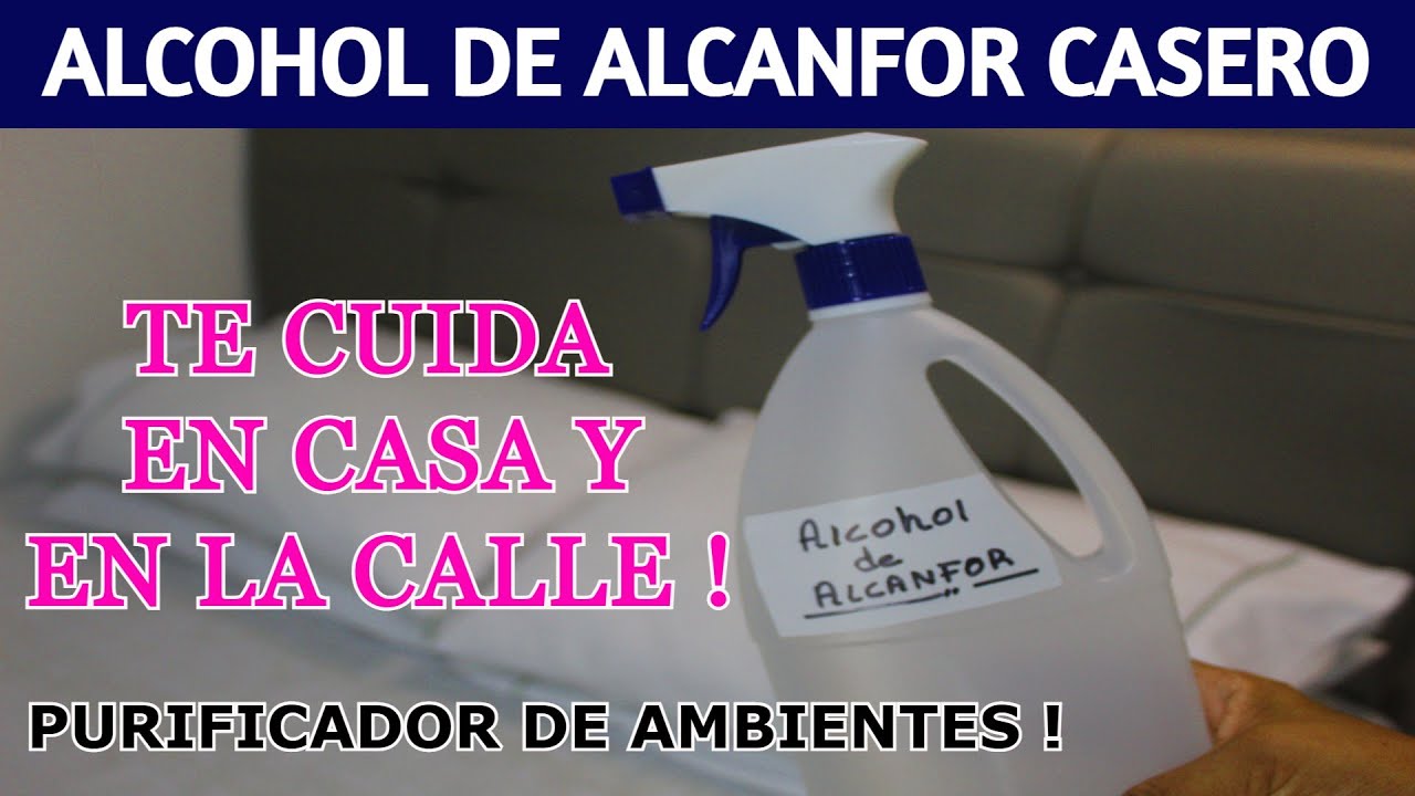 🌺 Cómo hacer ALCOHOL DE ALCANFOR en casa /  El ALCANFOR  PURIFICA TUS AMBIENTES !