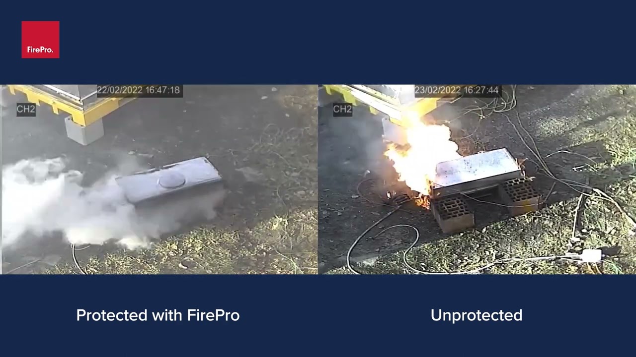 FirePro Li-Ion / Polymer Batteries Runaway Control and Suppression