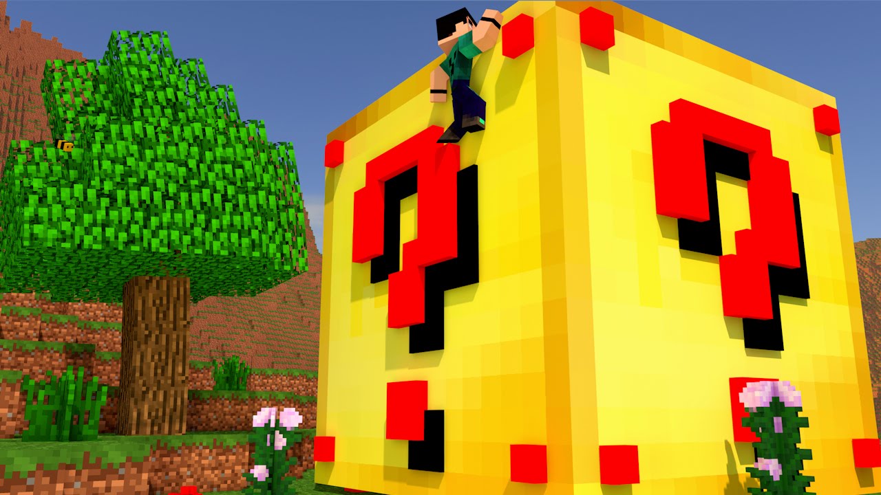 Minecraft - CUBÃO DE LUCKY BLOCK DE OURO - MINI GAME PVP!