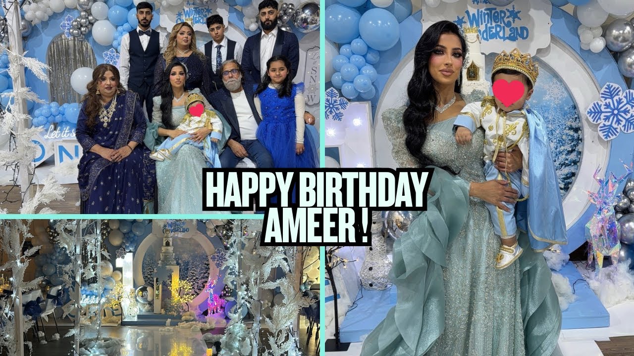 Ameer’s First Birthday Winter Wonderland Themed | Best Birthday ever #viralvideo #reflexion #family 