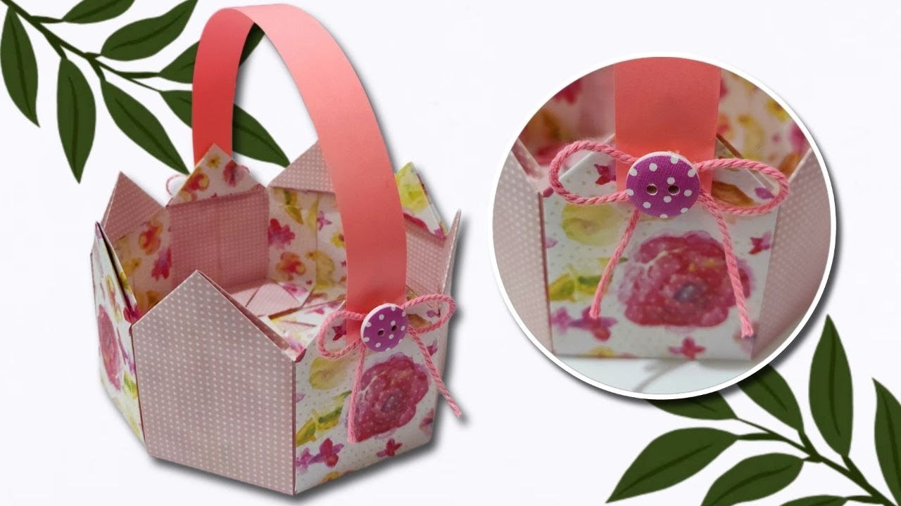 DIY #317 | Cute Origami Flower Basket ❤