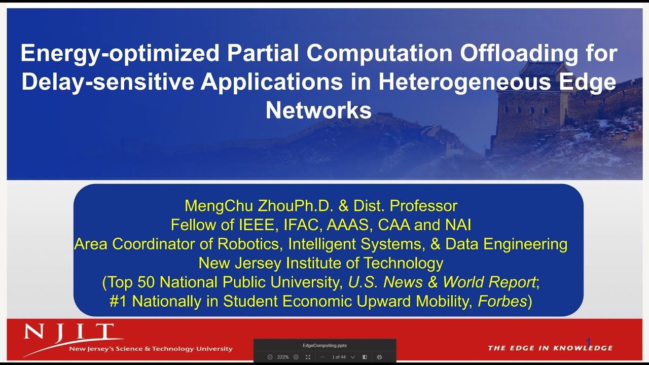 EPSLab Seminar: Energy Optimized Partial Computation Offloading for Delay Sensitive Applications