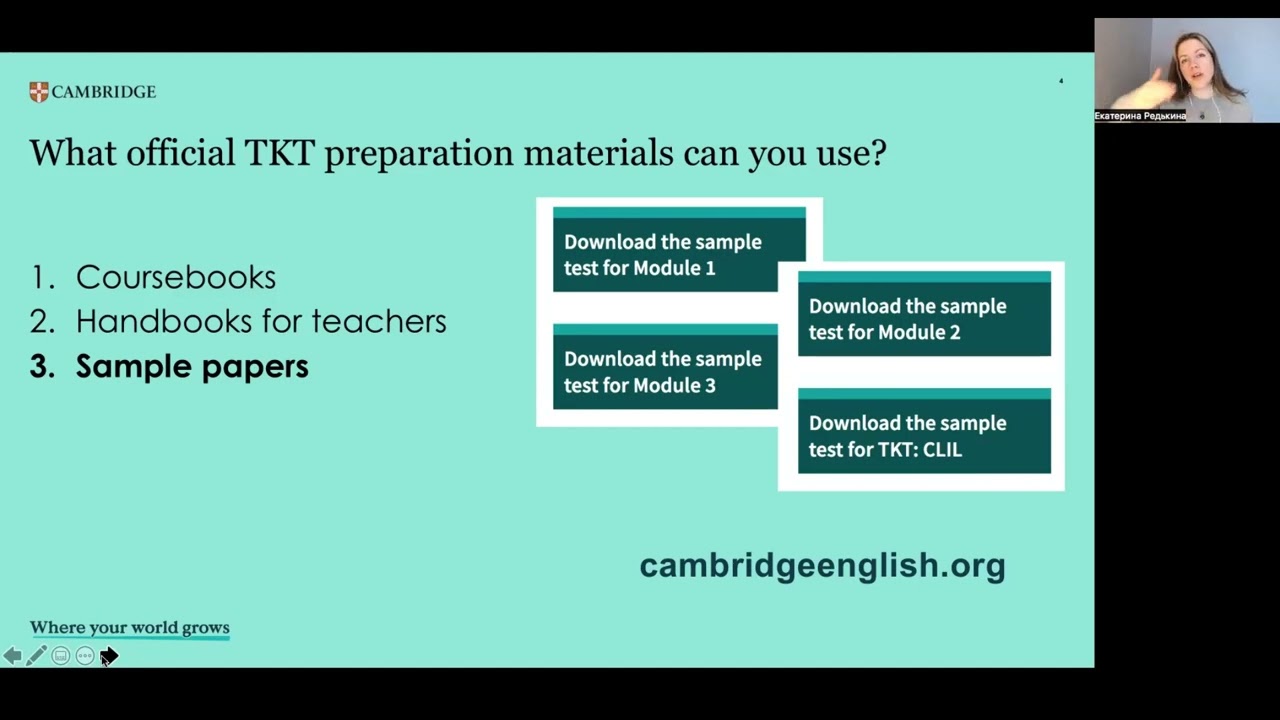 TKT preparation materials