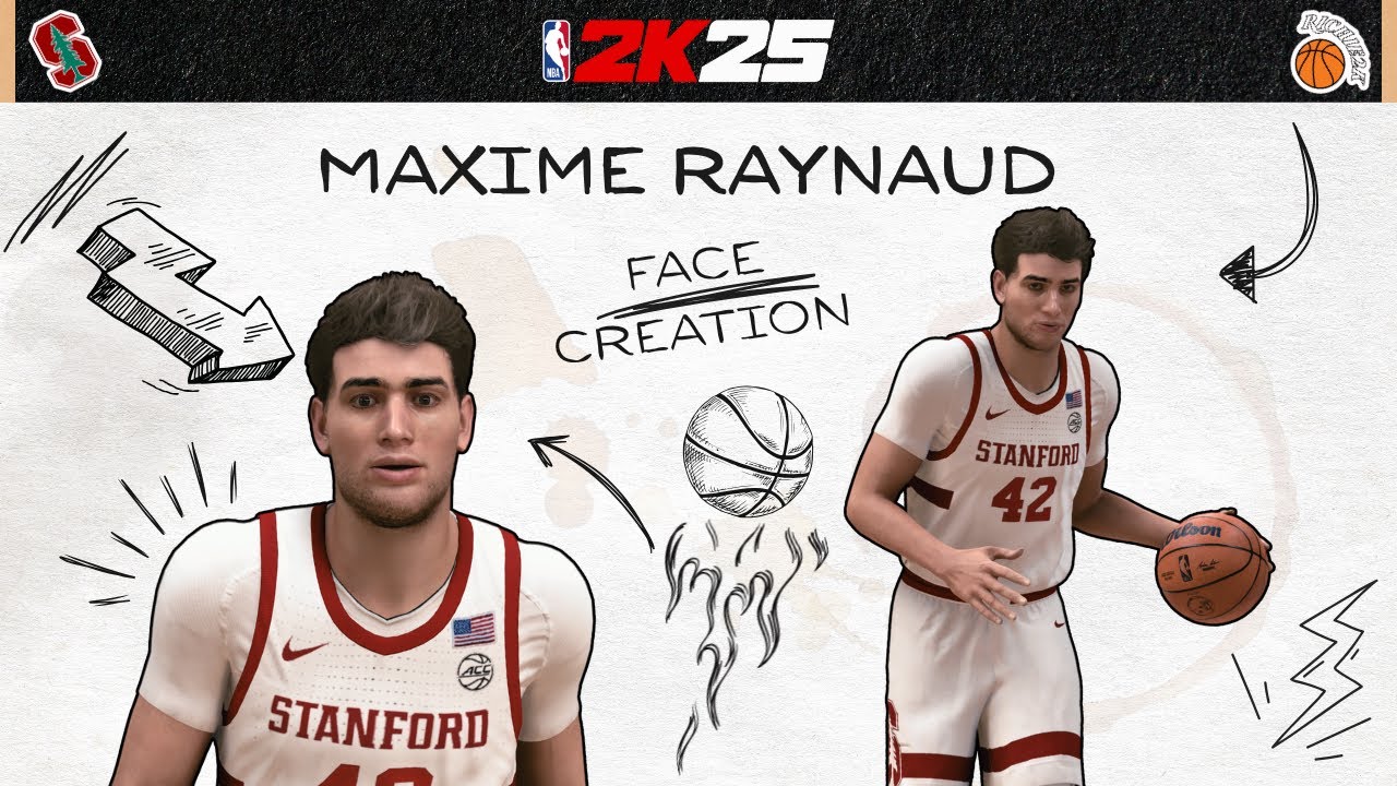 Maxime Raynaud Face Creation NBA 2K25