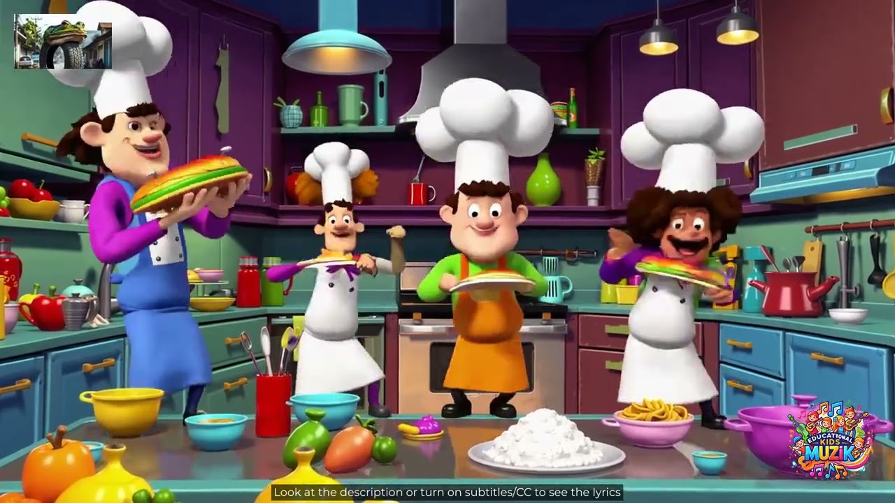 The Happy Chef's Kitchen Song 🎵 English Kids Song about Chefs 🎵 Occupations Song #EKM