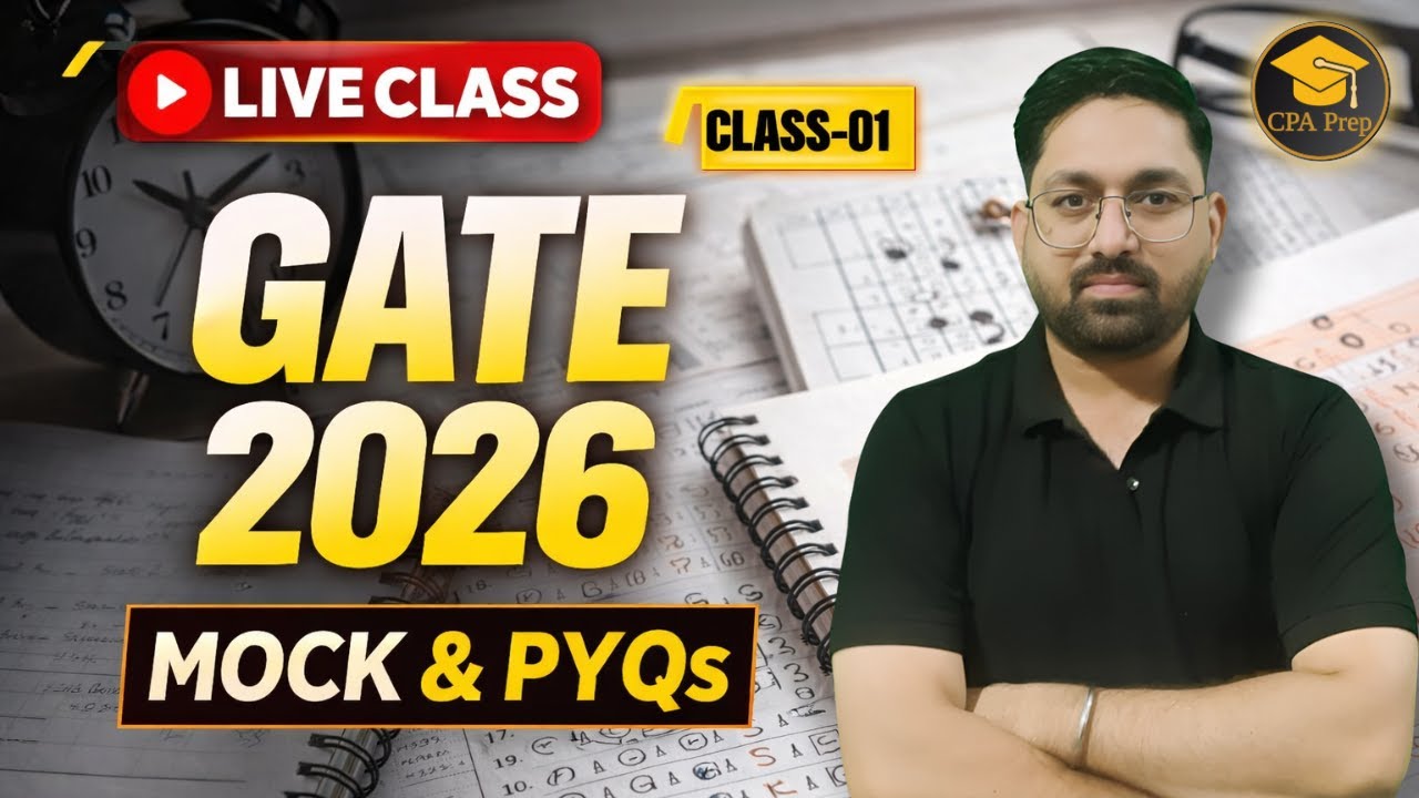 L-01 Mock and PYQs |GATE XL/BT| #drajitrai