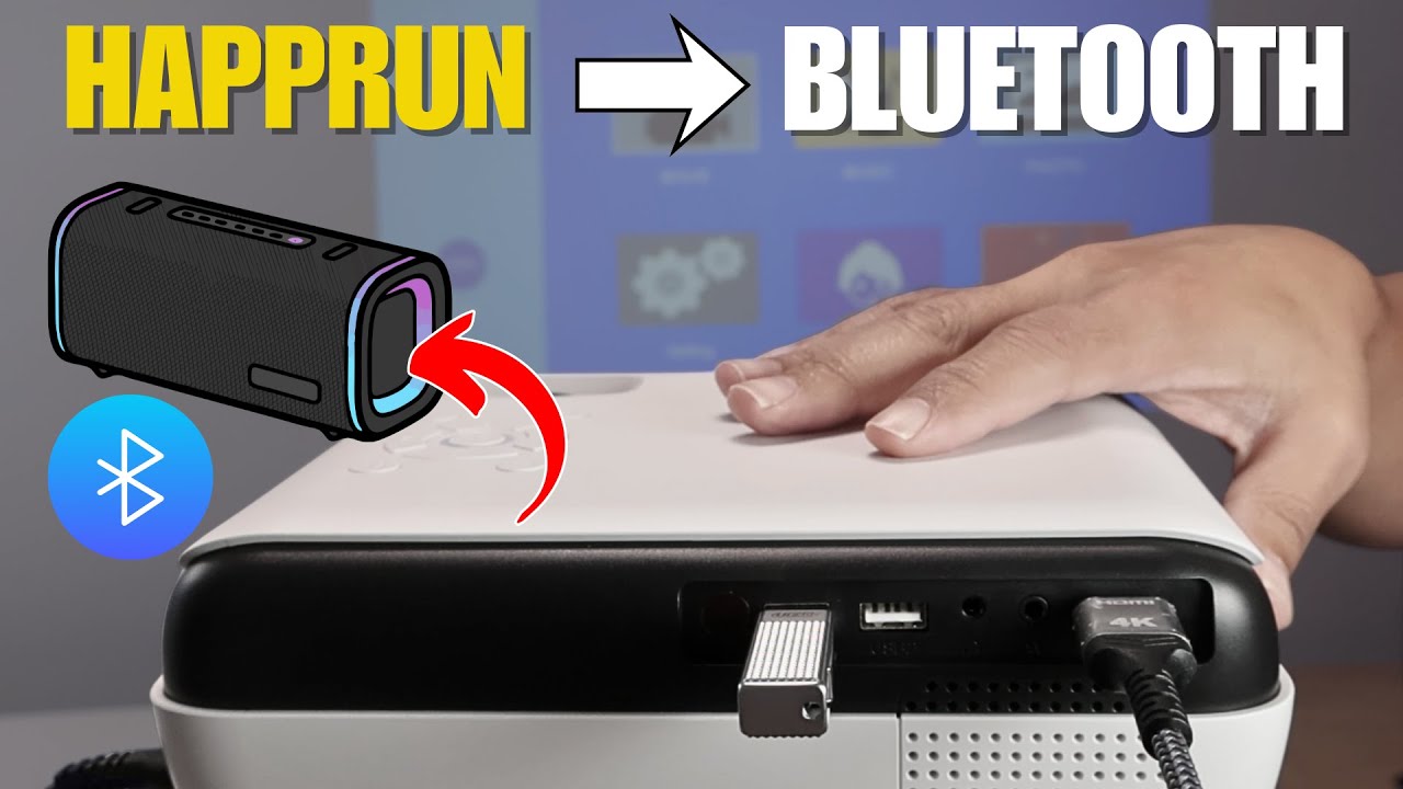 Проектор Happrun. Как подключить Bluetooth-динамик