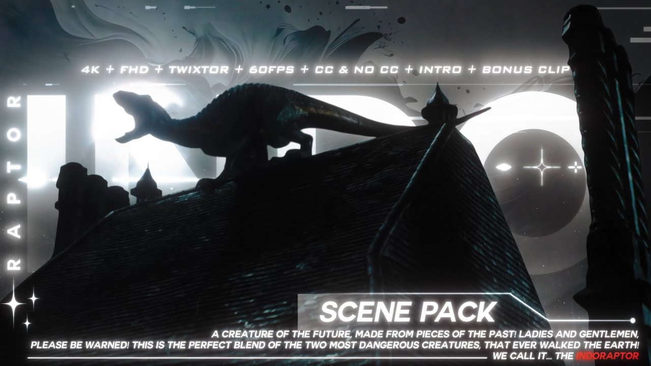 IndoRaptor 4K Scene Pack || Download from my Ko-Fi Page (FREE)