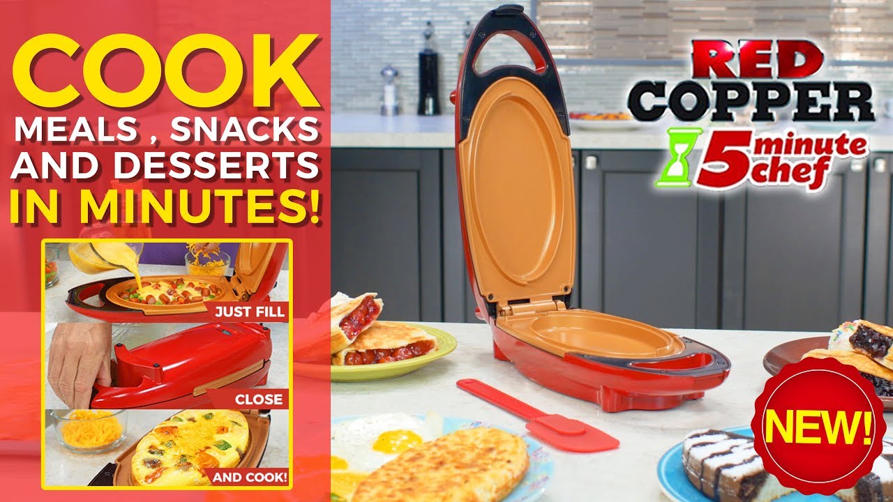 Red Copper 5 Mins Chef - Cook Meals in Minutes