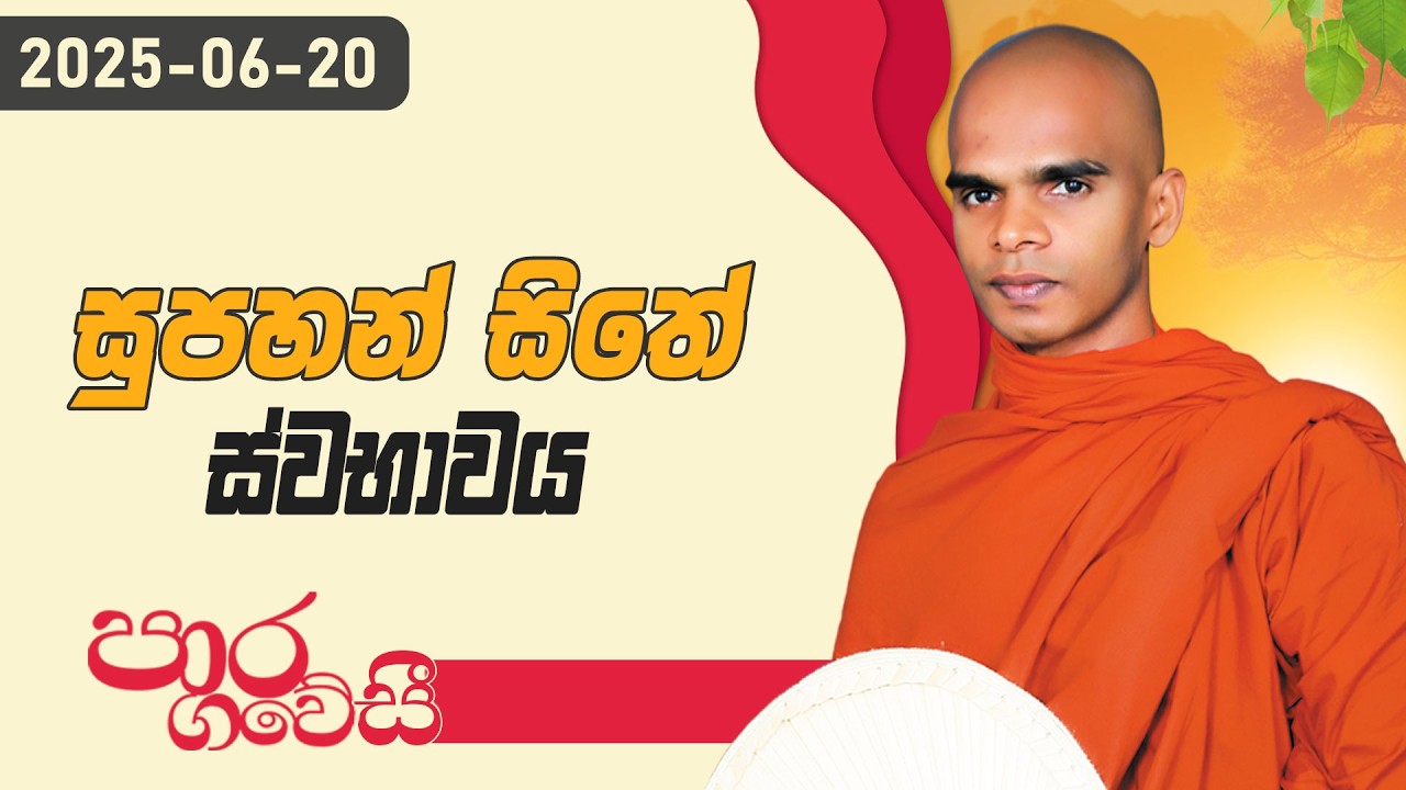 සුපහන් සිතේ සභාවය | පාර ගවේසී දේශනා මාලාව | 2025.06.20