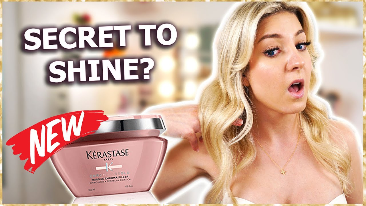 *NEW* Kerastase Chroma Absolu MASQUE CHROMA FILLER REVIEW | High shine for color treated hair?